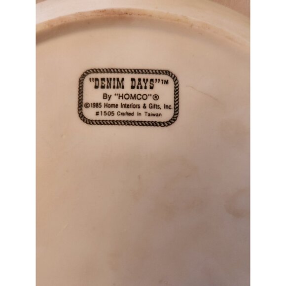 Denim Days 1985 Home Interiors Collectors Plate - Picture 3 of 3